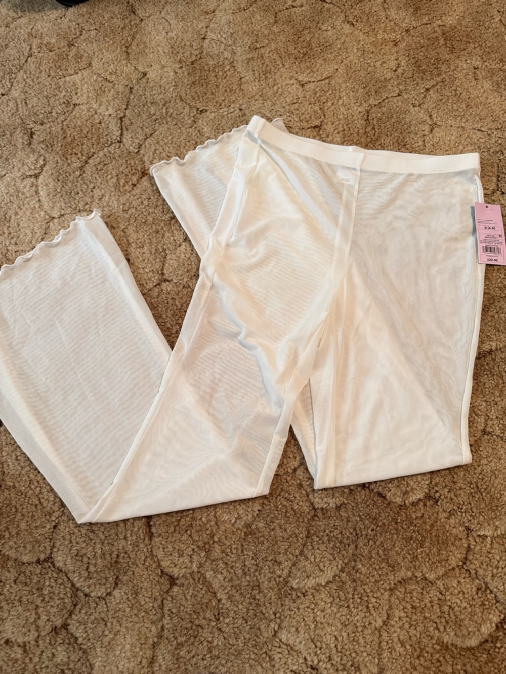 Sheer White Mesh Scarf / bathing suit cover⭐️